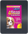Johnsons 4 Flea Tablets Small Dog 3 Pack